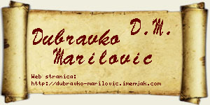 Dubravko Marilović vizit kartica